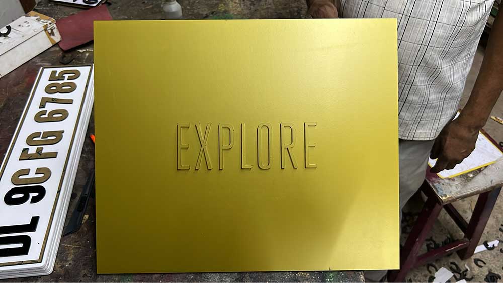 Lights Board Letter Designing